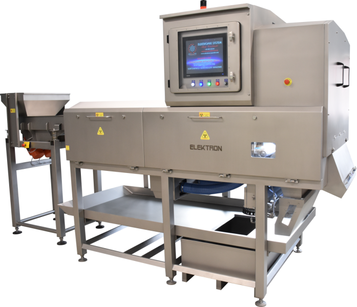 X-RAY SCANNER & COLOUR OPTICAL SORTER ELEKTRON-SXRF-6080 & SOP X-RAY SCANNER & COLOUR OPTICAL SORTER ELEKTRON-SXRF-6080 & SOP