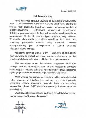 FISH FOOD Sp. z o.o. | www.elektronik-system.pl